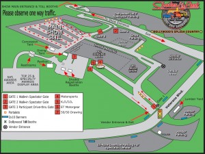 shades of the past car show map