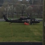black hawk helicopter assisting pigeon forge fire