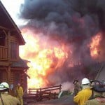 pigeon forge cabins on fire