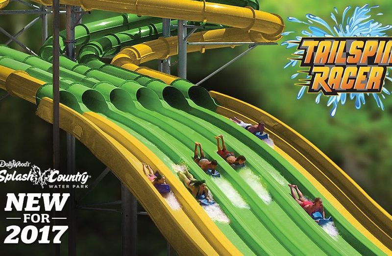 splash country new water slide 2017 Tailspin Racer
