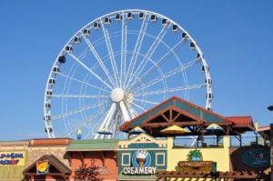The Ferris wheel at The Island in Pigeon Forge.