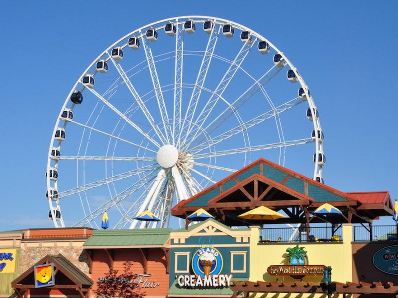 The Ferris wheel at The Island in Pigeon Forge.