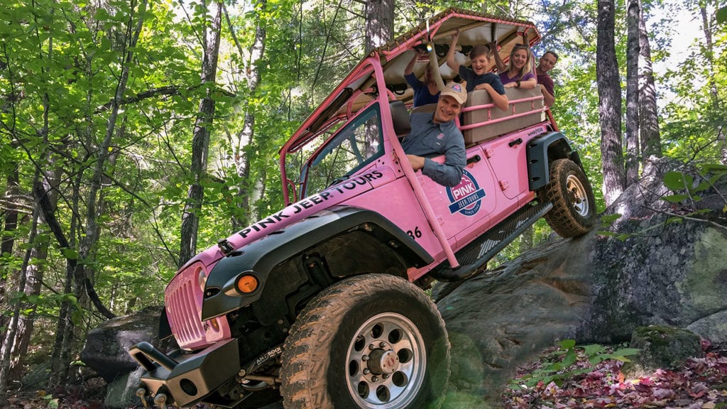 pink jeep tours smoky mountains