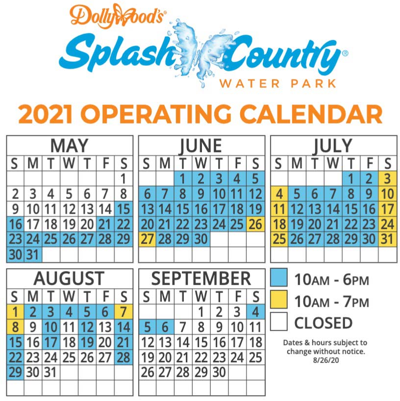splash country calendar 2021