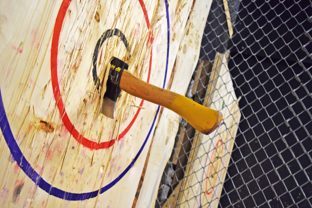 axe throwing attraction